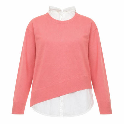 Next Womens Pink Collared  Acrylic Pullover Jumper Size S