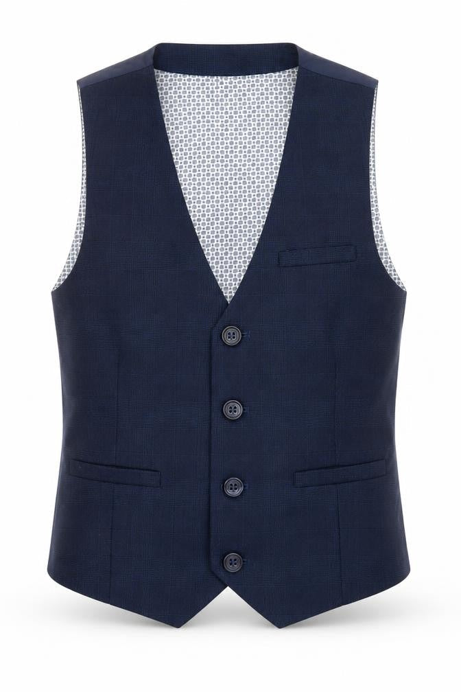 Next Boys Blue   Jacket Waistcoat Size 6 Years  Button