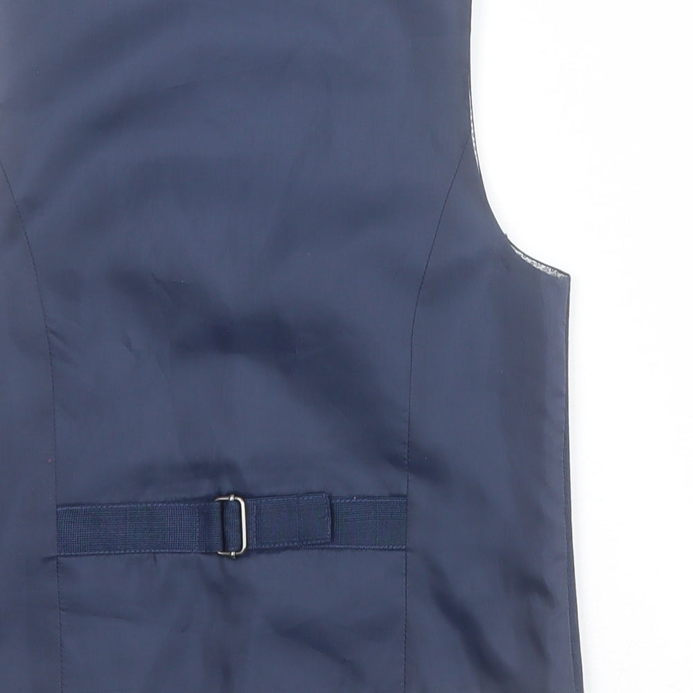 NEXT Boys Blue   Jacket Waistcoat Size 6 Years  Button