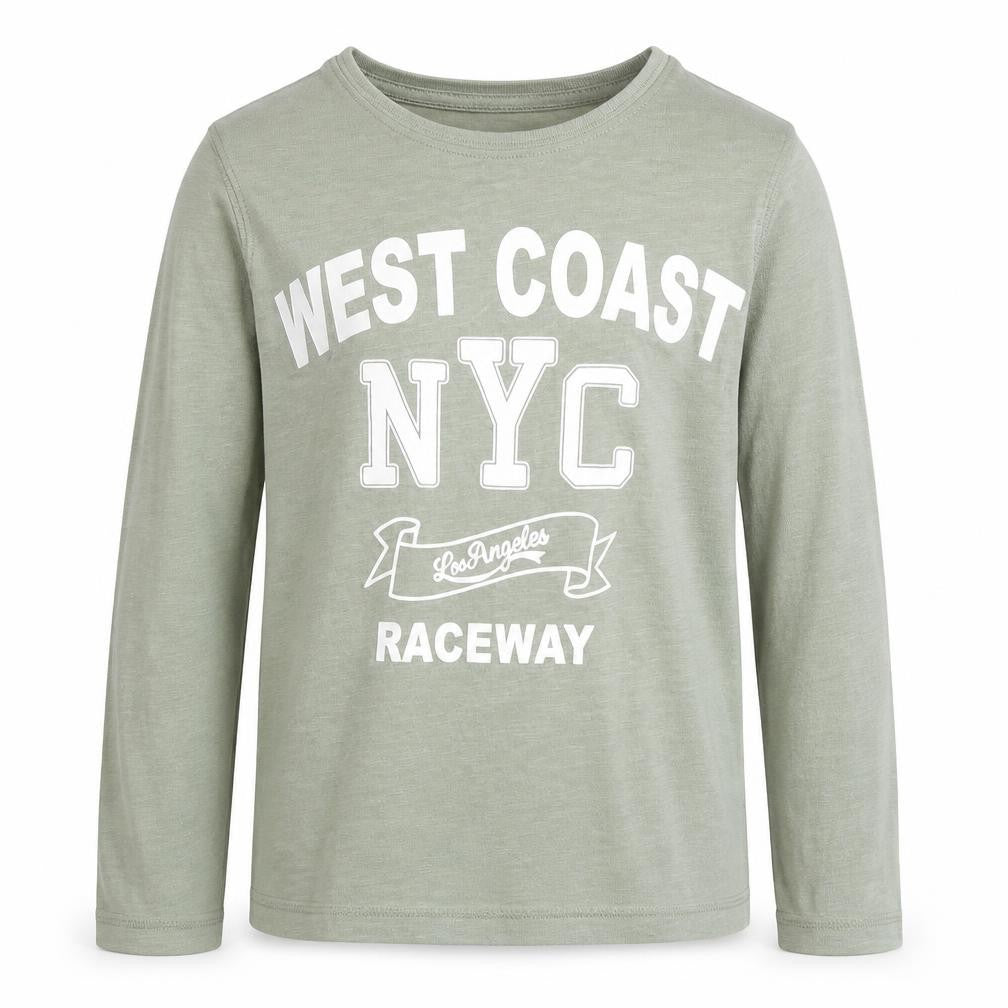 Sfera Boys Green  100% Cotton Pullover T-Shirt Size 6-7 Years Crew Neck Pullover