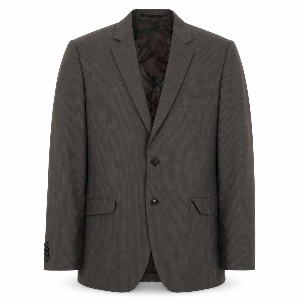 Strokesman Mens Brown  Wool Jacket Suit Jacket Size 40