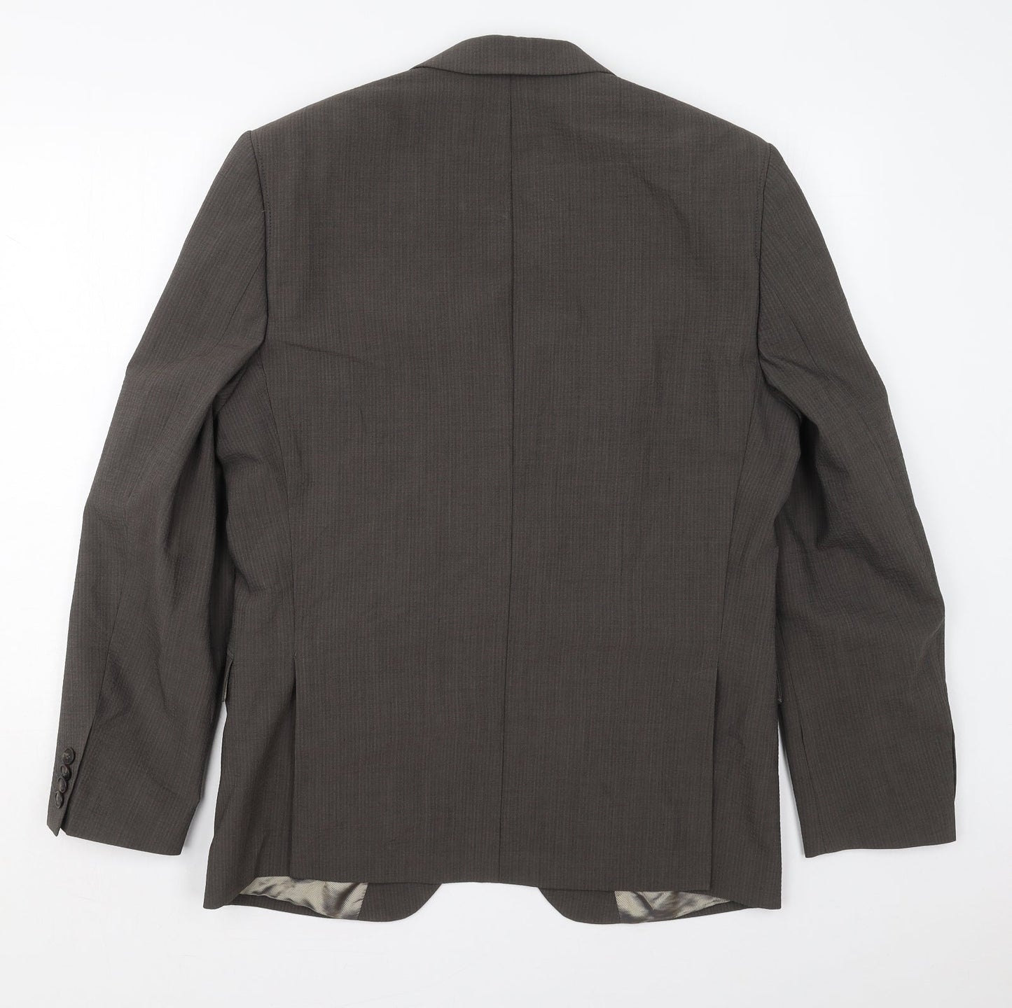 Strokesman Mens Brown  Wool Jacket Suit Jacket Size 40