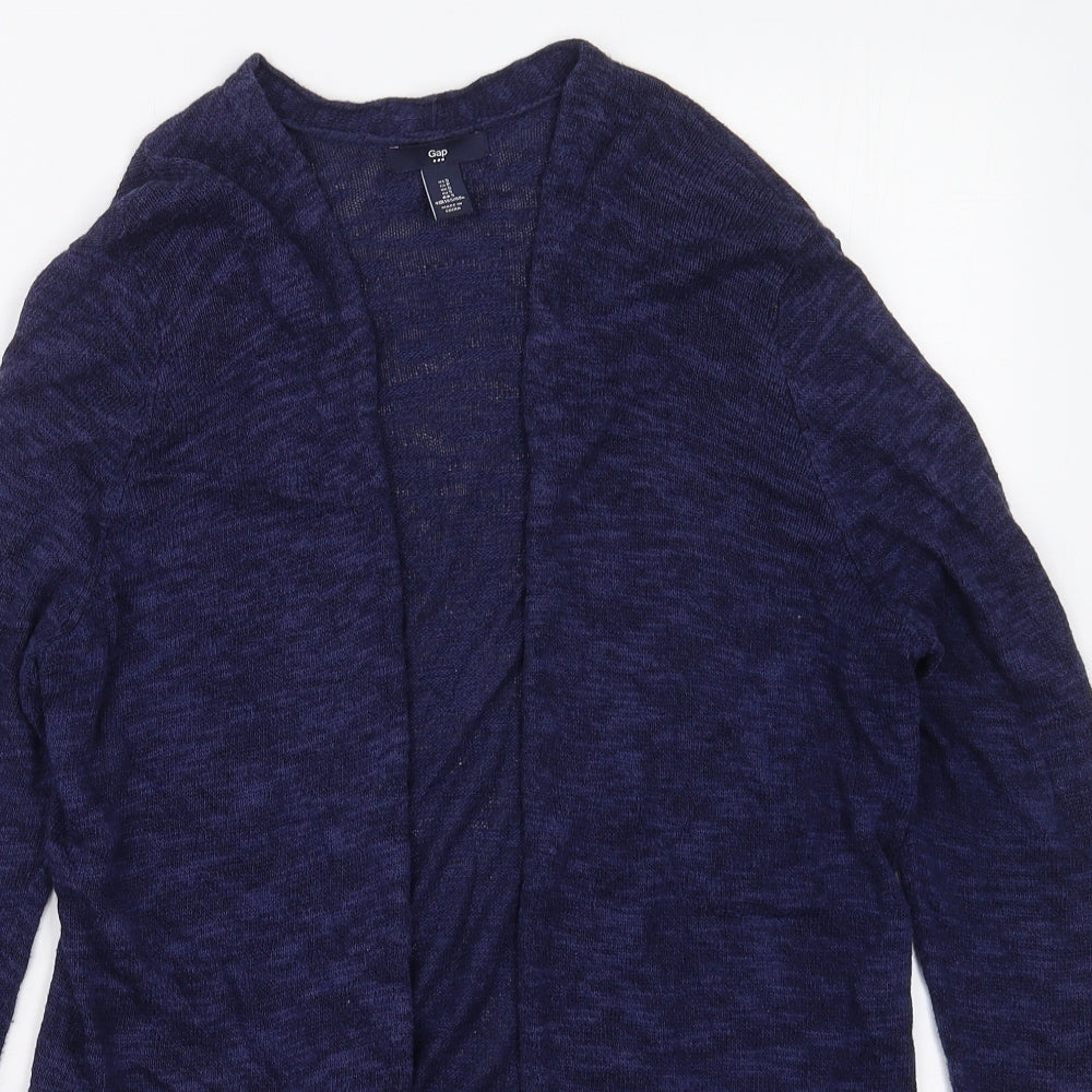 Gap Womens Blue V-Neck  Cotton Cardigan Jumper Size S