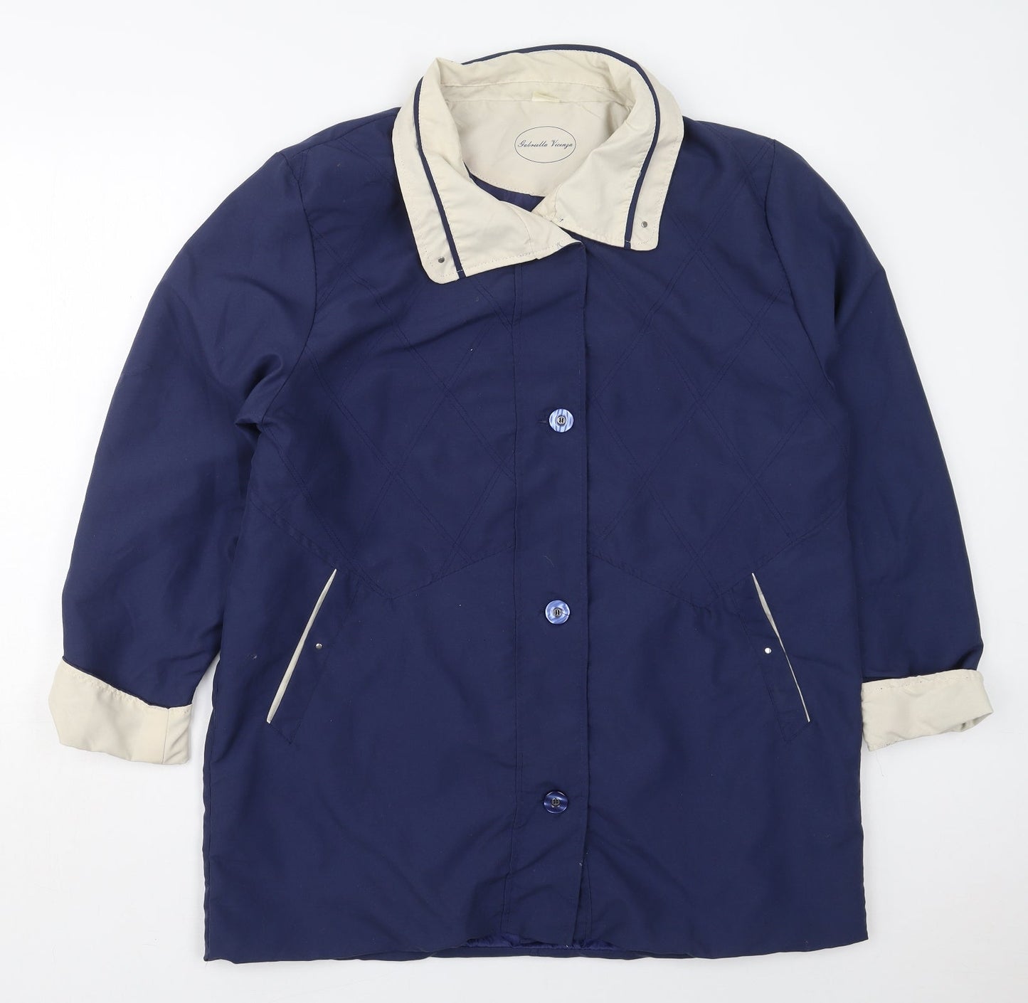 Gabriella Vicenza Womens Blue   Jacket Coat Size 16  Button