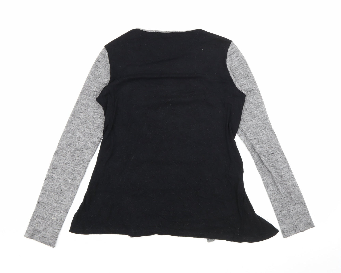 Zara Womens Grey Round Neck  Acrylic Pullover Jumper Size S