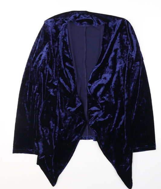 Avon Womens Blue V-Neck  Polyester Cardigan Jumper Size 10