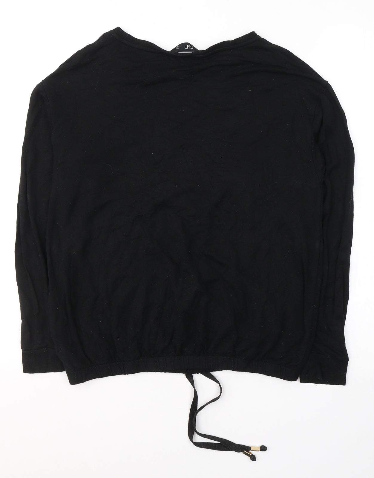 F&F Womens Black  Viscose Pullover Sweatshirt Size 6  Pullover