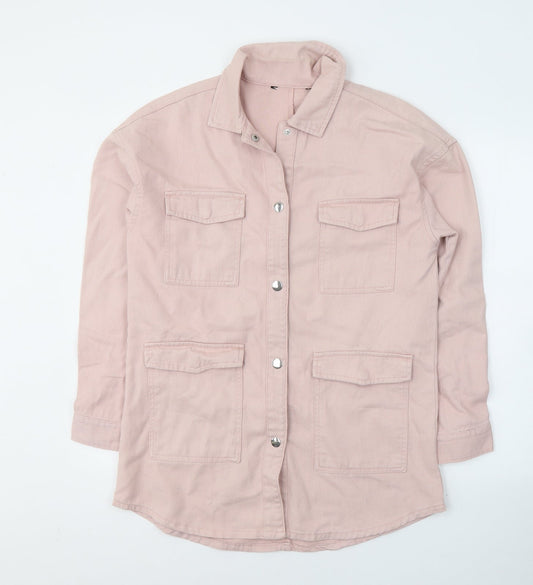 Dunnes Stores Womens Pink   Jacket  Size XS  Button