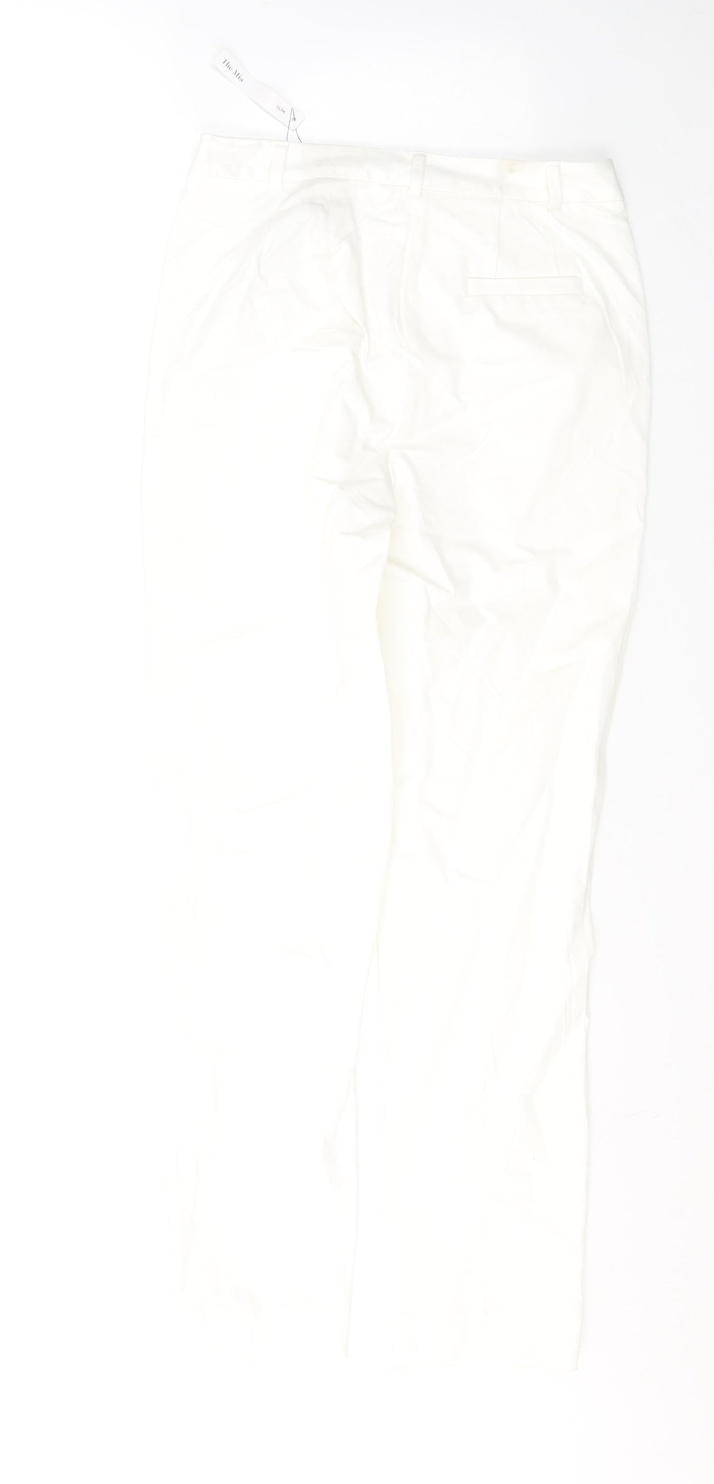 Marks and Spencer Womens White  Viscose Skinny Jeans Size 8 L29 in Regular Button
