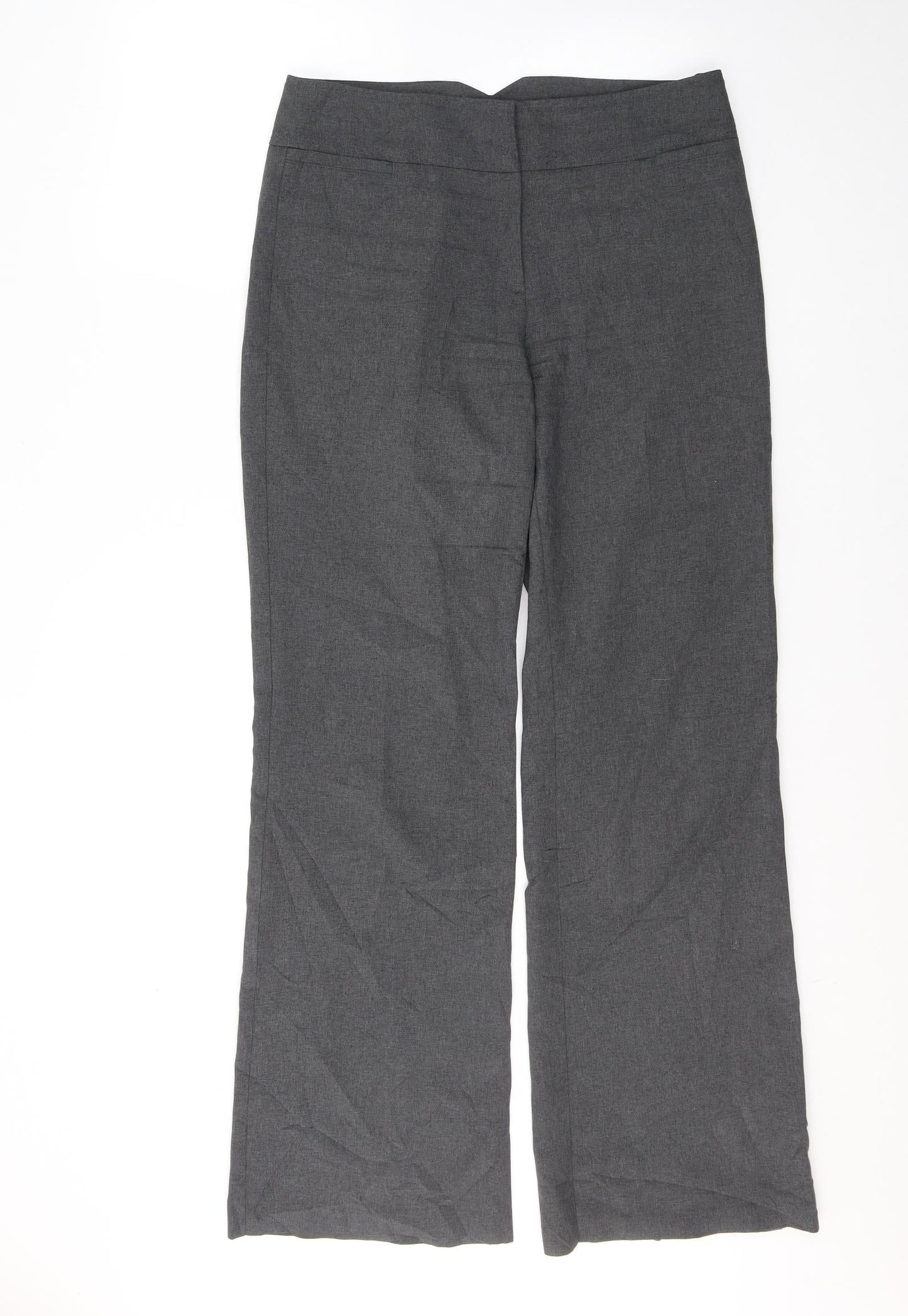 Atmosphere Womens Grey  Polyester Trousers  Size 10 L31 in Regular Button