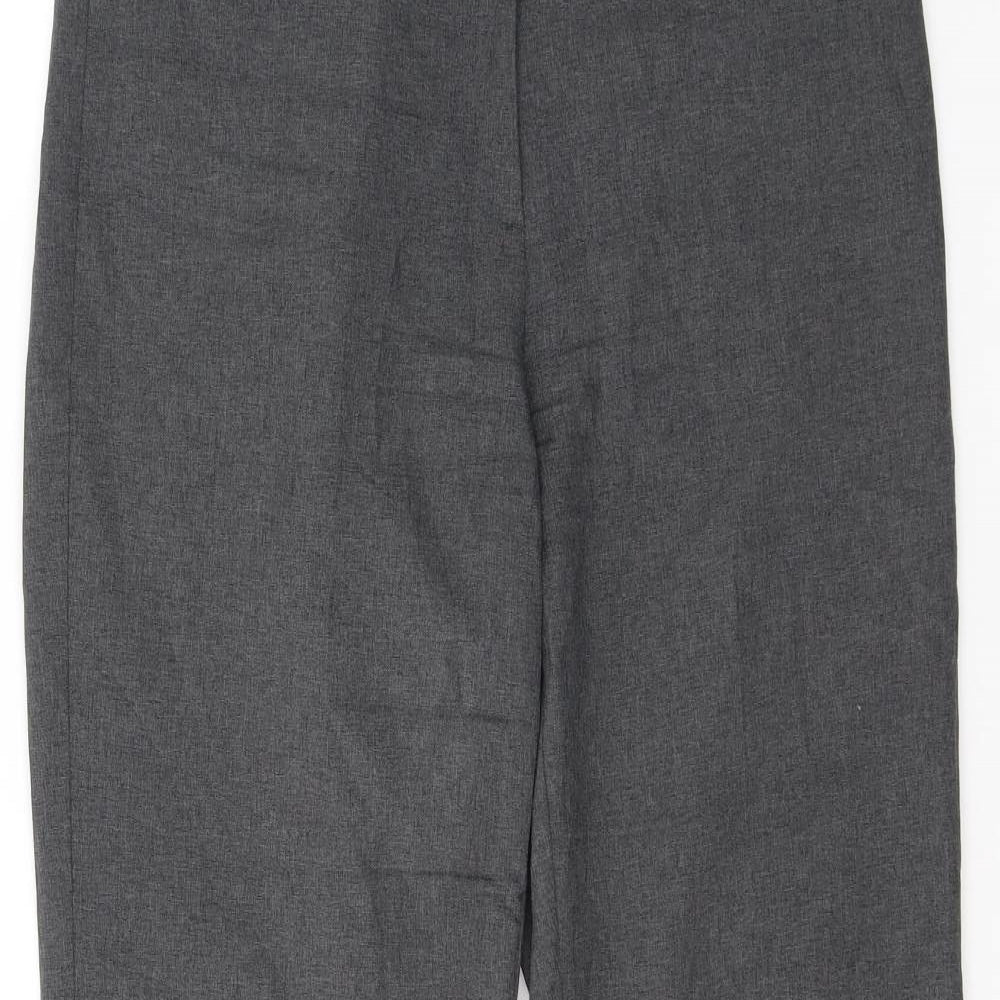 Atmosphere Womens Grey  Polyester Trousers  Size 10 L31 in Regular Button
