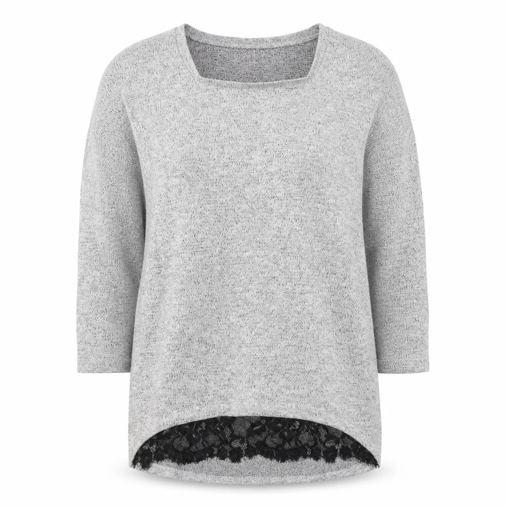 TU Womens Grey Round Neck  Viscose Pullover Jumper Size 12