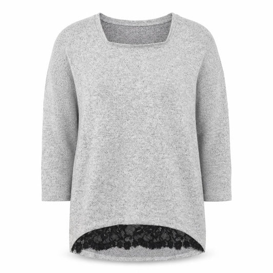 Tu Womens Grey Round Neck  Viscose Pullover Jumper Size 12