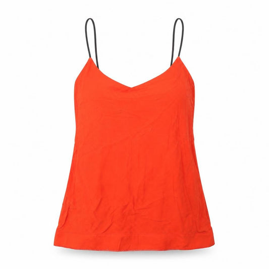 H&M Womens Red  Viscose Camisole Tank Size 6 Round Neck