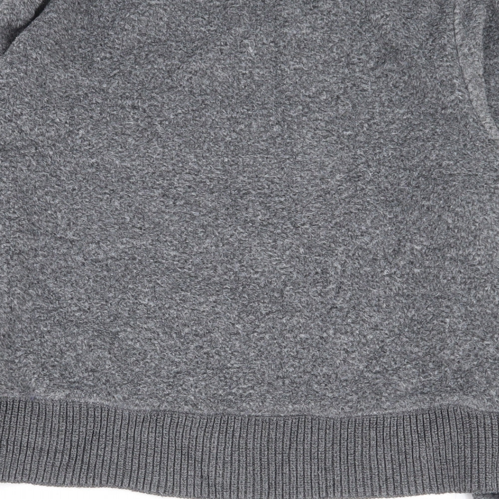 Zara Womens Grey Roll Neck  Acrylic Pullover Jumper Size S