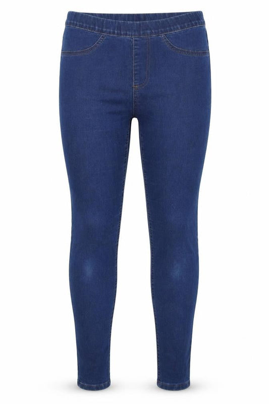 Marks & Spencer Womens Blue  Cotton Jegging Jeans Size 10 L29 in Slim