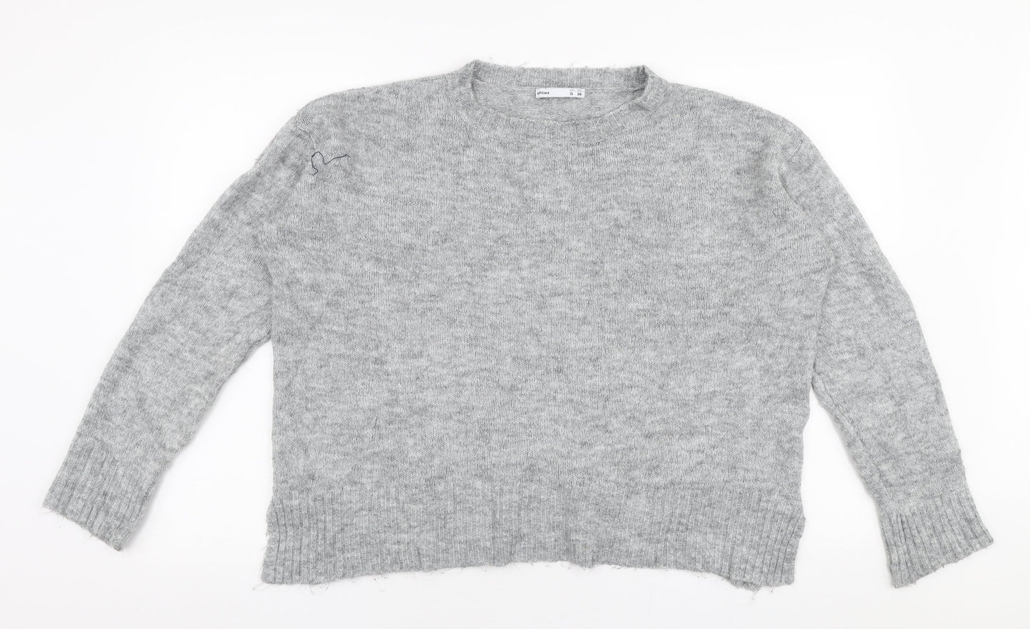 Lefties Womens Grey Round Neck  Polyester Pullover Jumper Size S