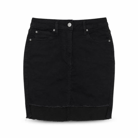 Parisian Signature Womens Black  Cotton Straight & Pencil Skirt Size 8   Zip