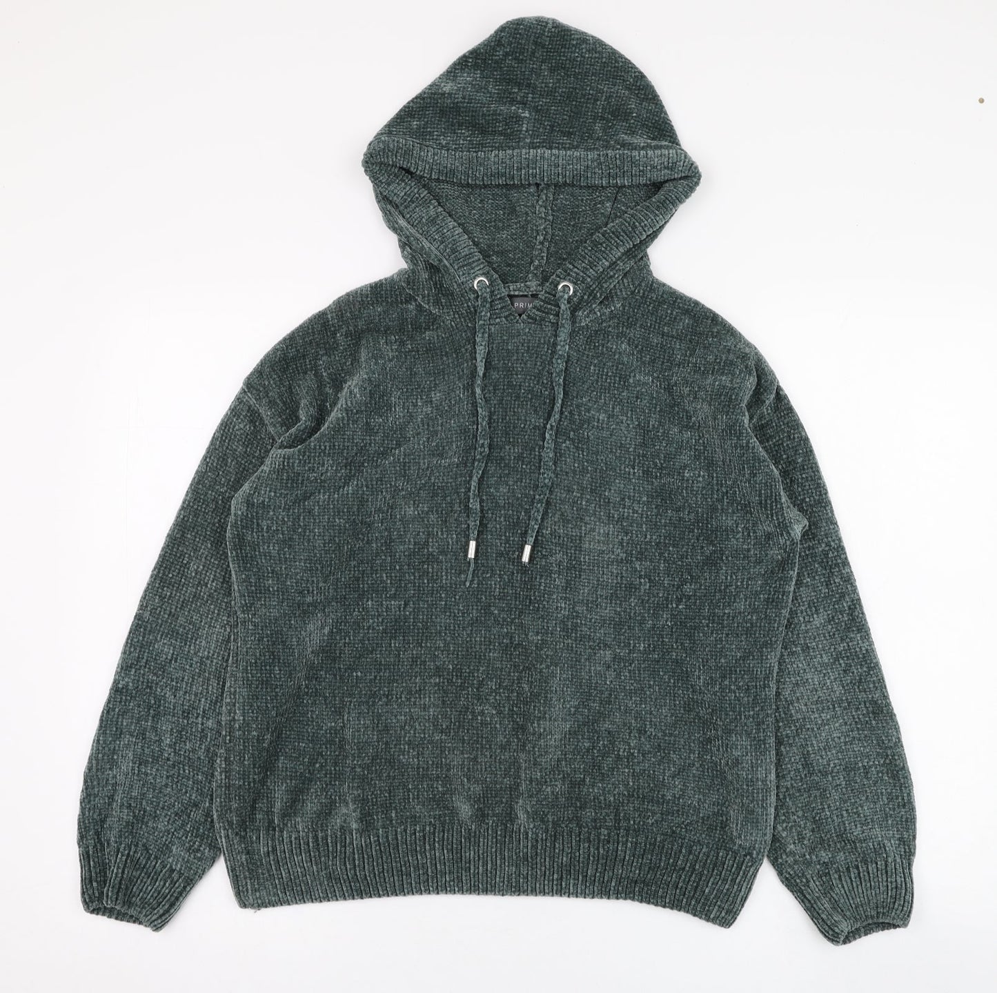 Primark Womens Green  Polyester Pullover Hoodie Size 6  Pullover