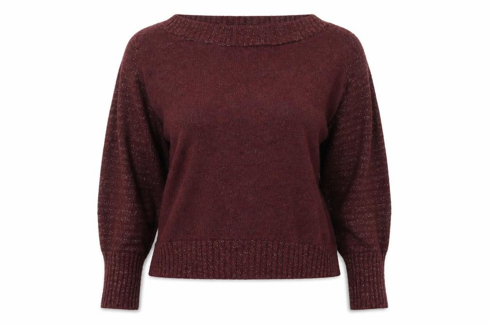 Peacocks Womens Red Round Neck  Acrylic Pullover Jumper Size 10