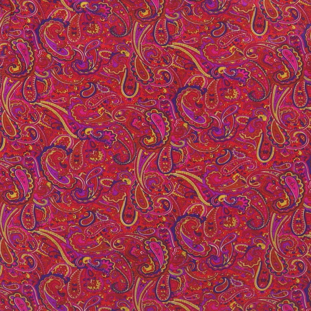 Peter barron Womens Purple Paisley Polyester Basic Blouse Size 12 Scoop Neck