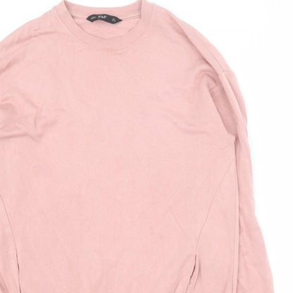 F&F Womens Pink  Viscose Pullover Sweatshirt Size 6  Pullover