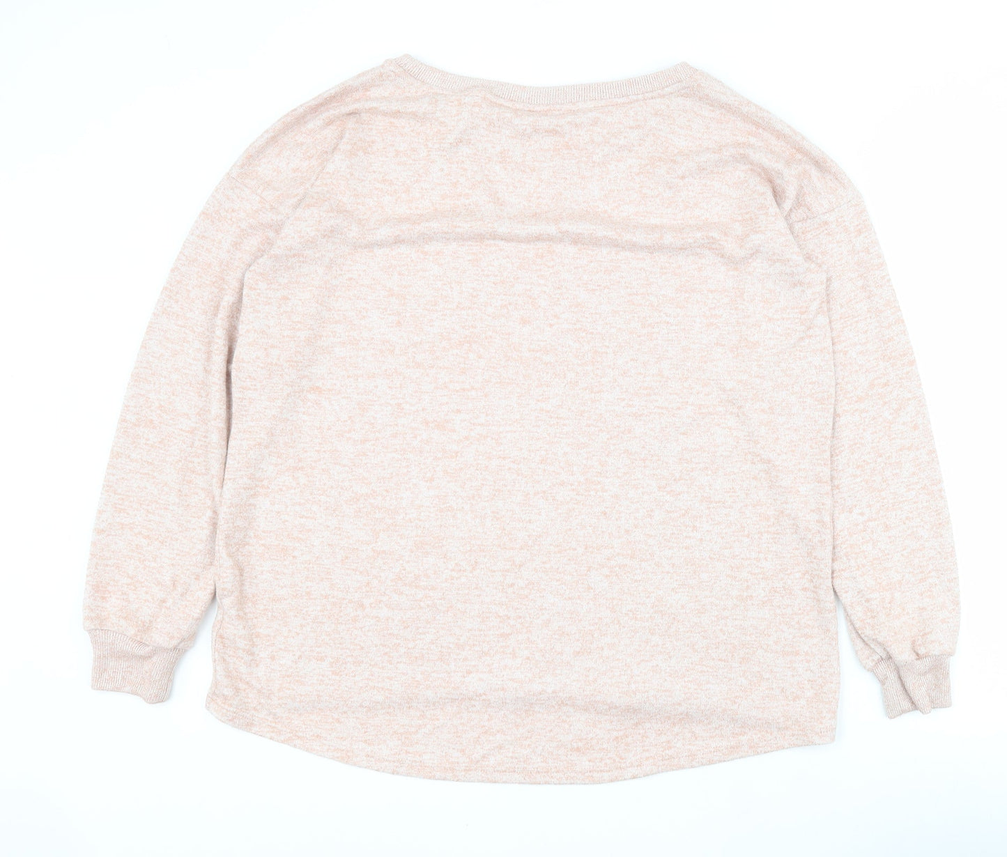 NEXT Womens Pink Crew Neck  Polyester Pullover Jumper Size 14