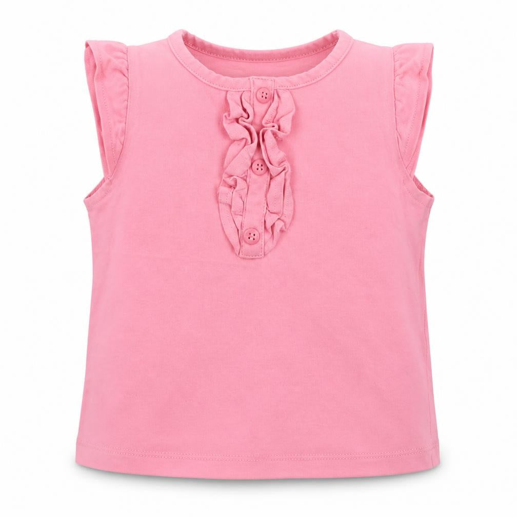 Mini Club Girls Pink  Cotton Basic Tank Size 2 Years Crew Neck Pullover
