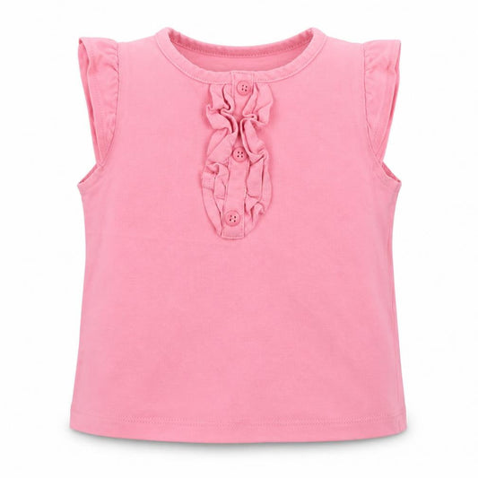Mini Club Girls Pink  Cotton Basic Tank Size 2 Years Crew Neck Pullover