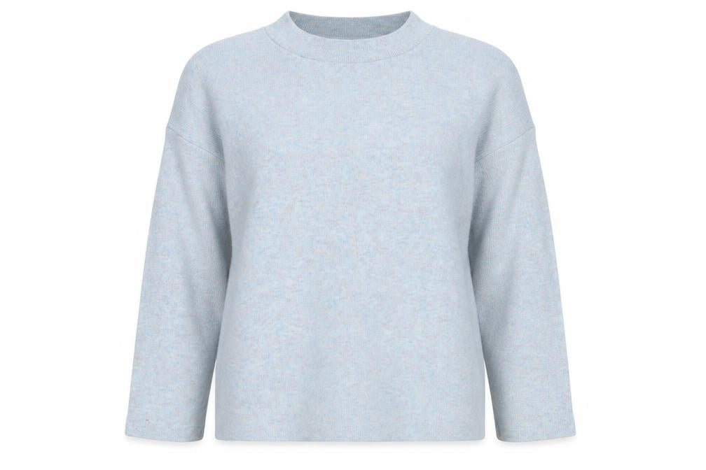 F&F Womens Blue Crew Neck  Viscose Pullover Jumper Size 10