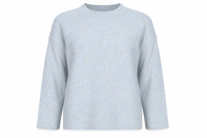 F&F Womens Blue Crew Neck  Viscose Pullover Jumper Size 10