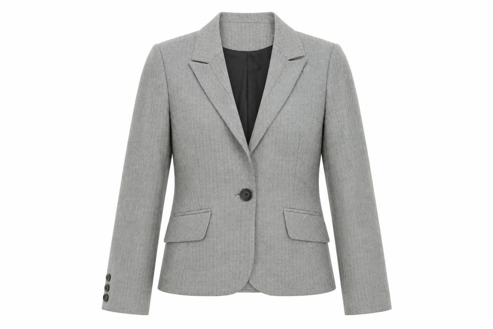 Dorothy Perkins Womens Grey Geometric  Jacket Blazer Size 10  Button