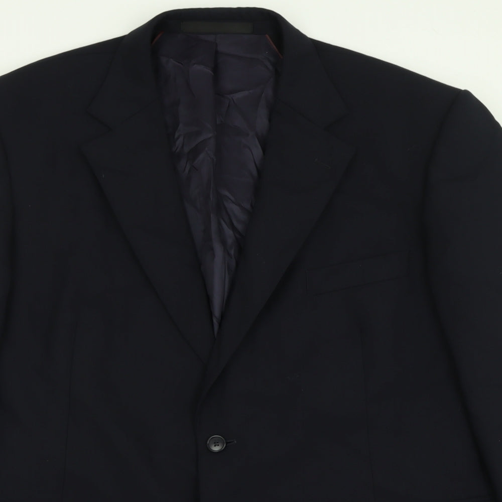 Marks and Spencer Mens Beige  Wool Jacket Suit Jacket Size 46