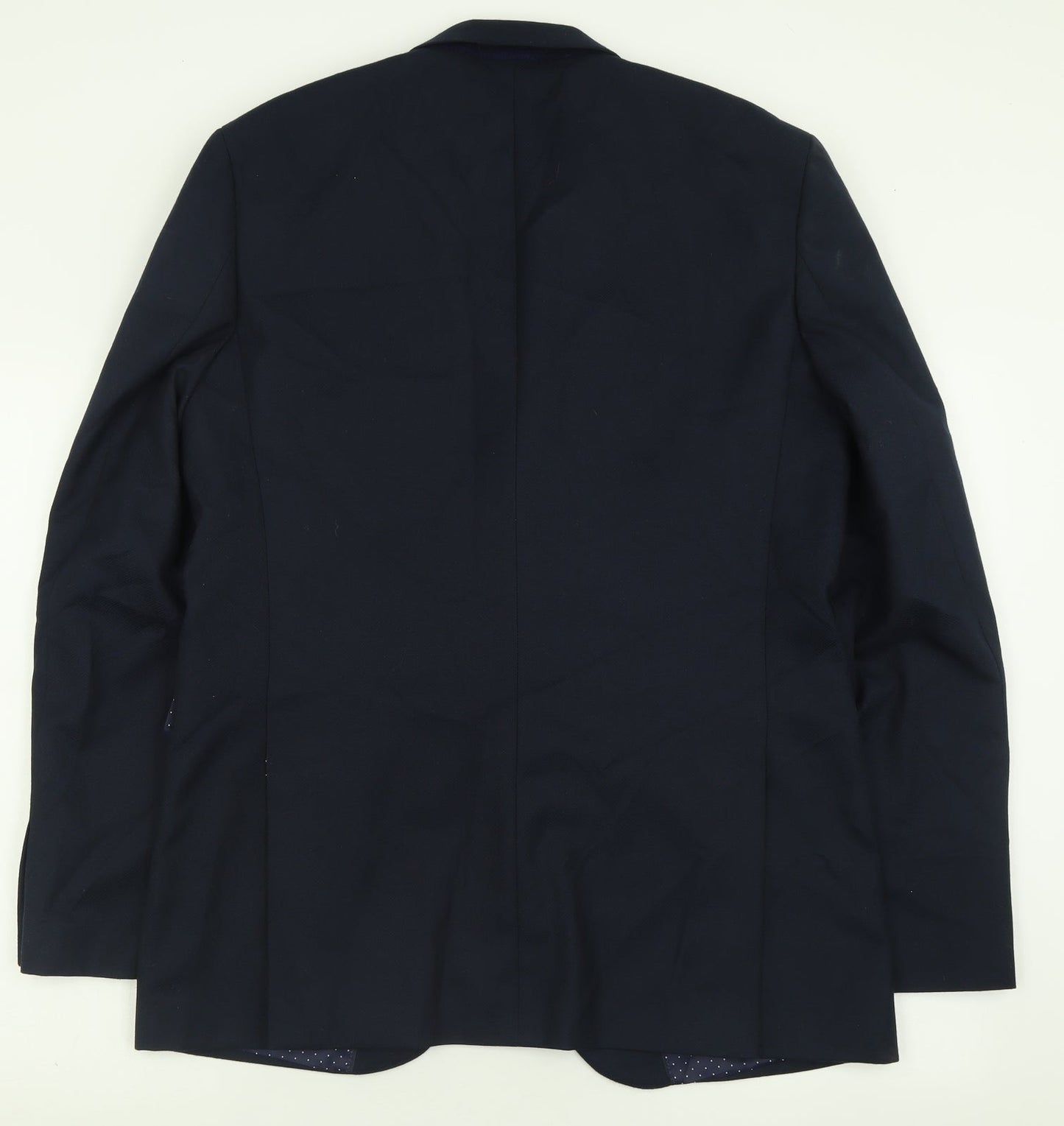 Cedar Wood State Mens Blue  Polyester Jacket Suit Jacket Size 42