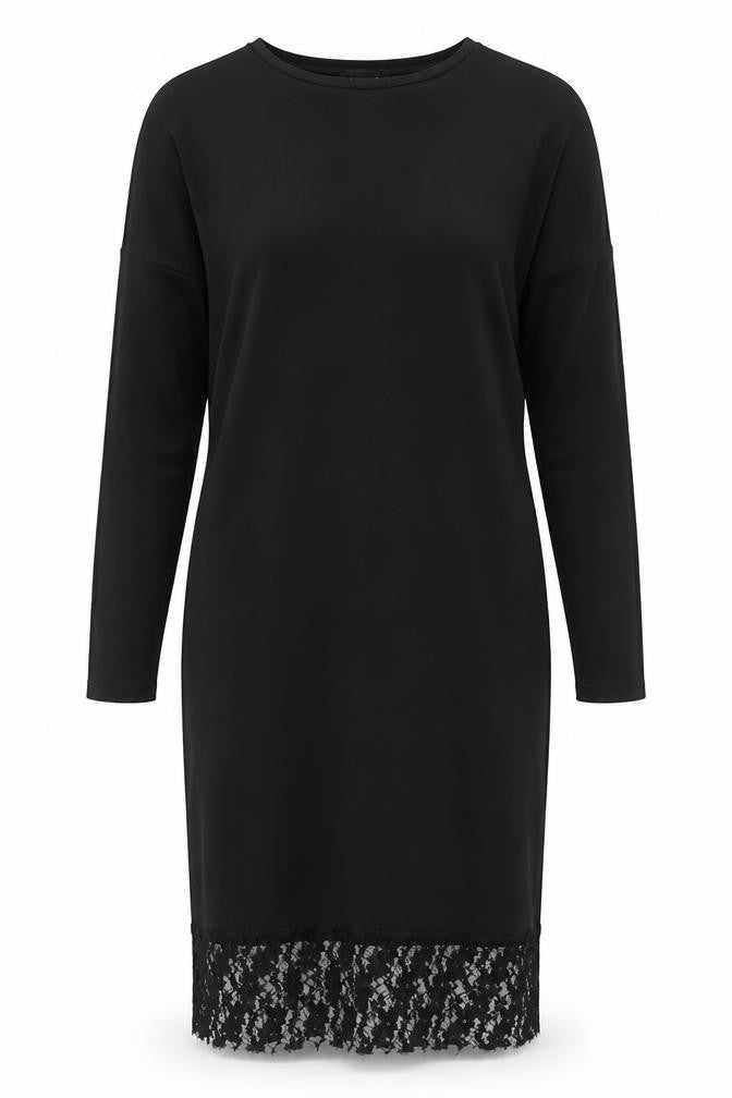 New Look Womens Black  Viscose Pencil Dress  Size 12  Round Neck