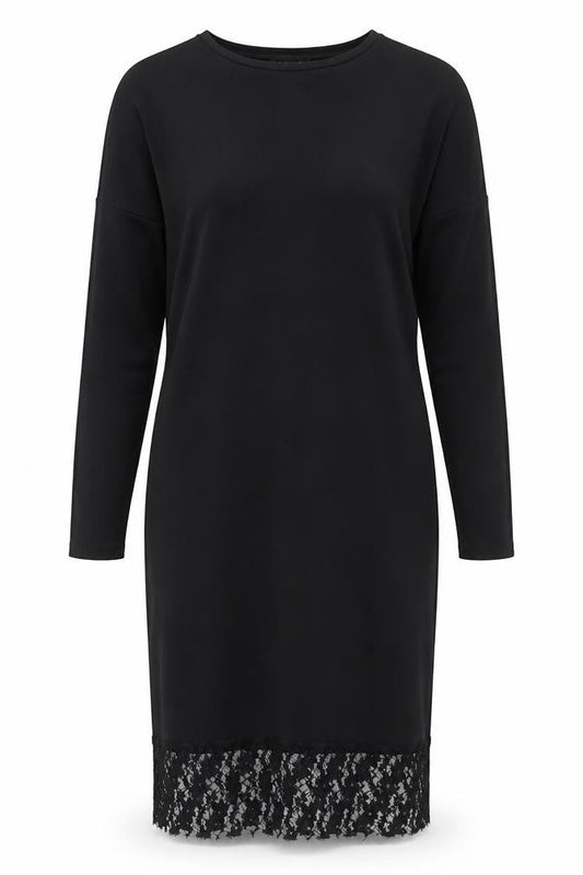 New Look Womens Black  Viscose Pencil Dress  Size 12  Round Neck