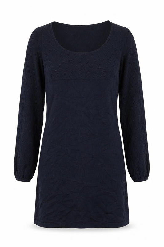 Oasis Womens Blue  Cotton Jumper Dress  Size XS  Round Neck Pullover