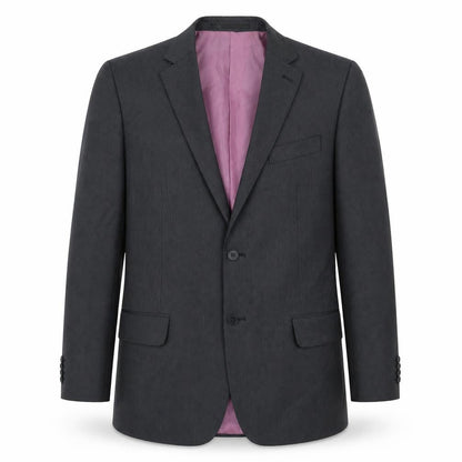 F&F Mens Grey Striped Polyester Jacket Suit Jacket Size 38