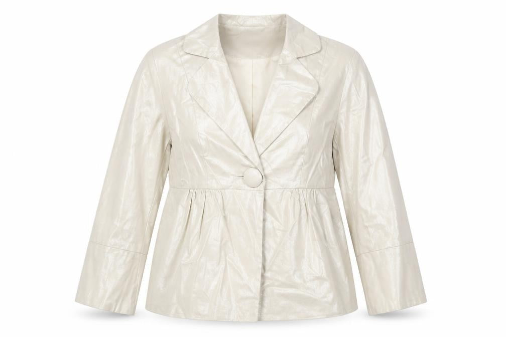 Papaya Womens Beige   Jacket  Size 10  Button