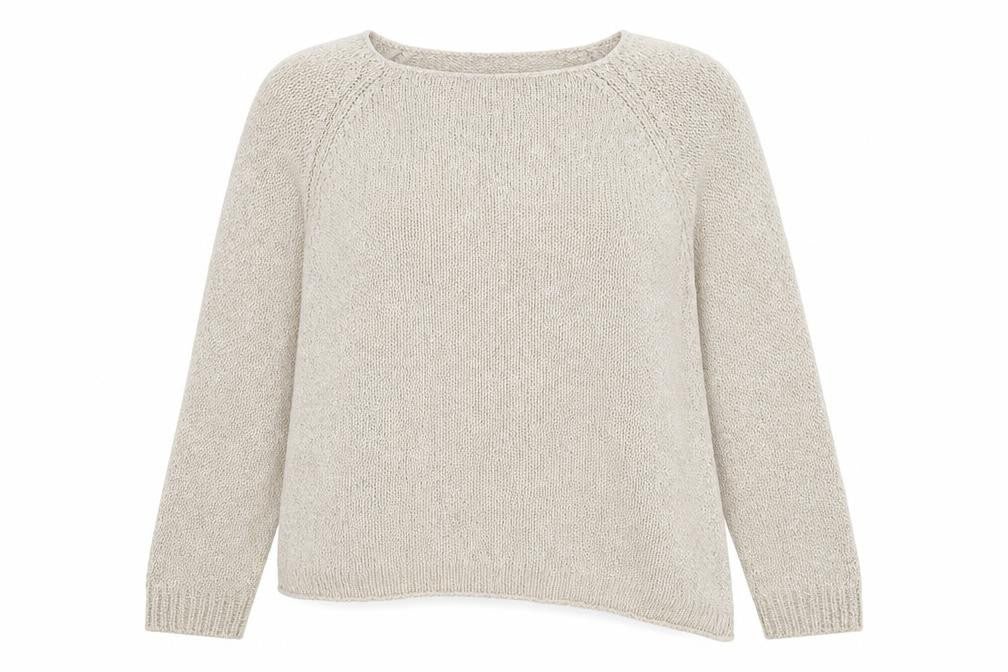 New Look Womens Beige Round Neck  Acrylic Pullover Jumper Size 12