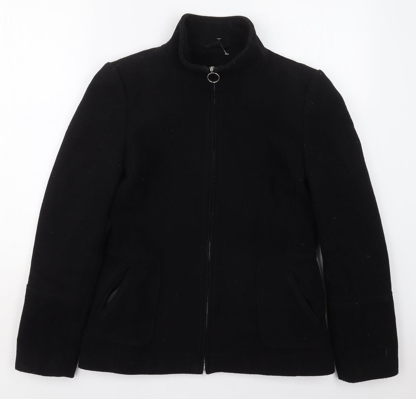 Dorothy Perkins Womens Black   Jacket Coat Size 10  Zip