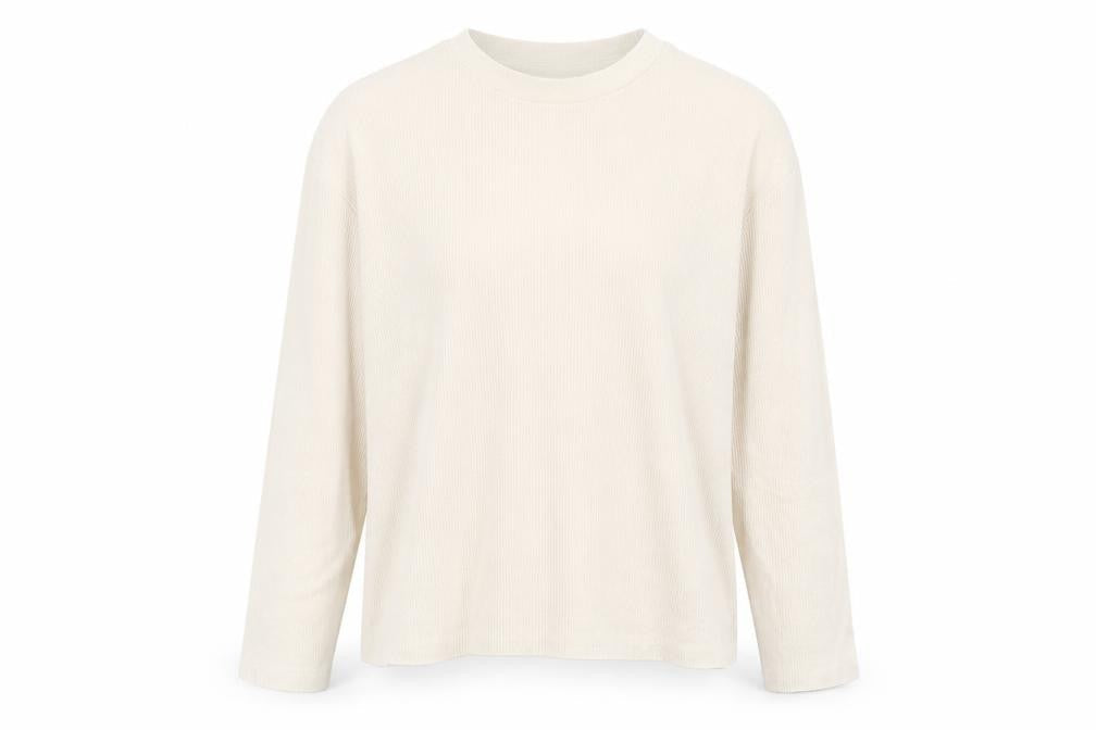 Topshop Womens Beige Crew Neck  Polyester Pullover Jumper Size 8