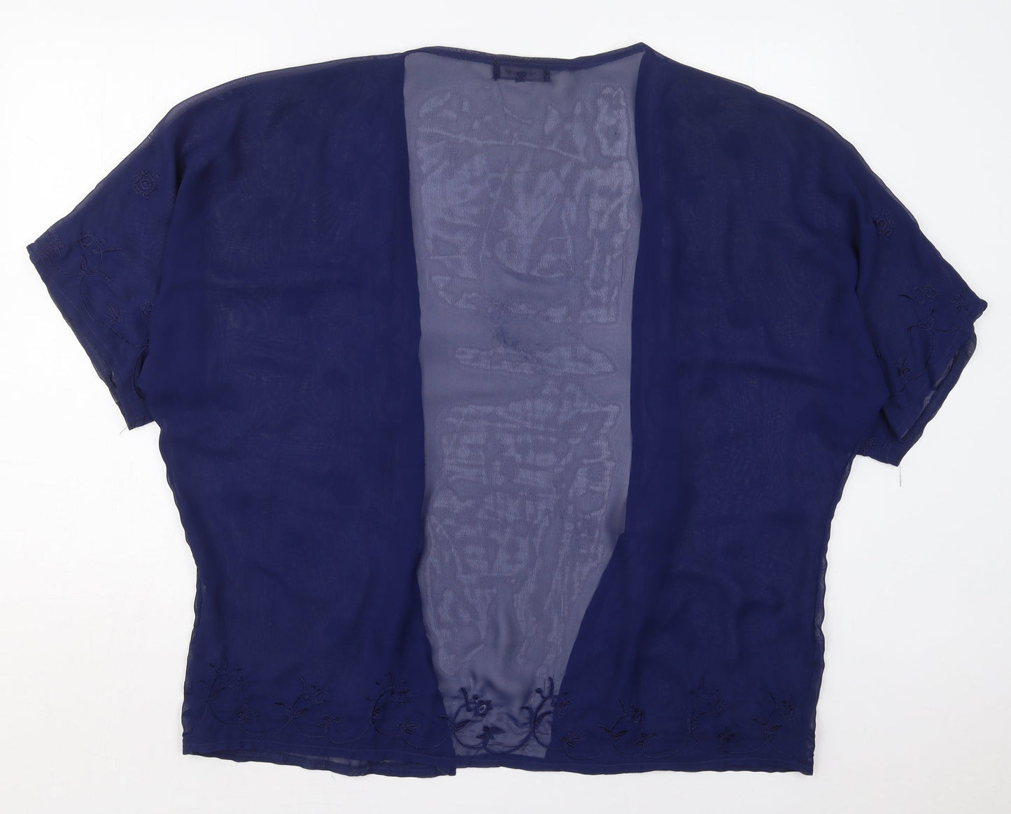 New Look Womens Blue Floral  Jacket  Size M