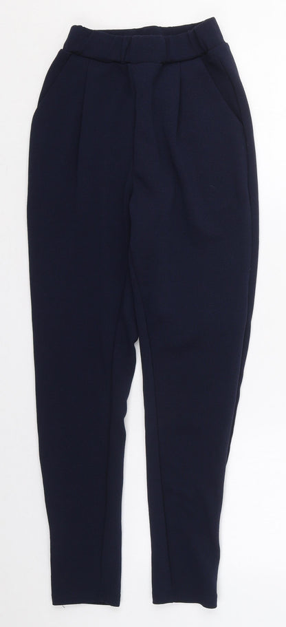 SHEIN Womens Blue  Polyester Trousers  Size XS L25 in Regular