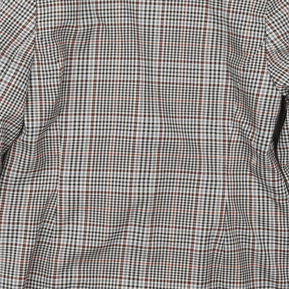 Fransa Womens Grey Check Polyester Jacket Suit Jacket Size 10