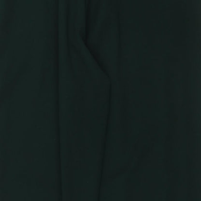 New Look Womens Green Striped Polyester Cargo Trousers Size 12 L26 in Regular