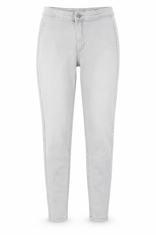 Marks & Spencer Womens Grey  Cotton Skinny Jeans Size 12 L25 in Slim Button