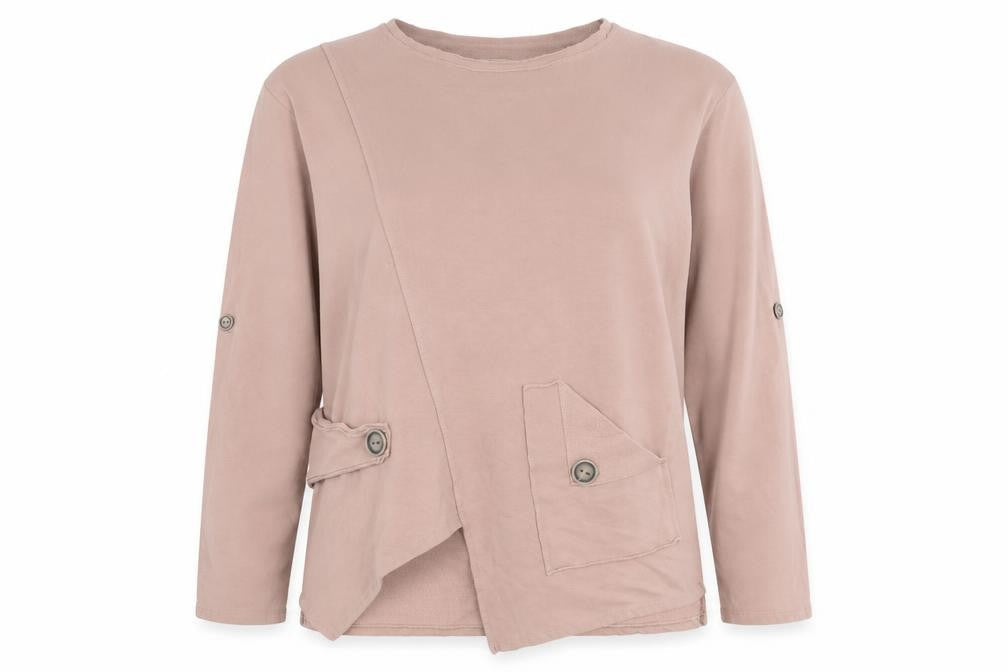 Jiverso Womens Pink  Cotton Pullover Sweatshirt Size XL  Pullover