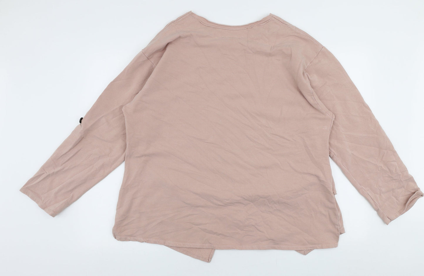 Jiverso Womens Pink  Cotton Pullover Sweatshirt Size XL  Pullover