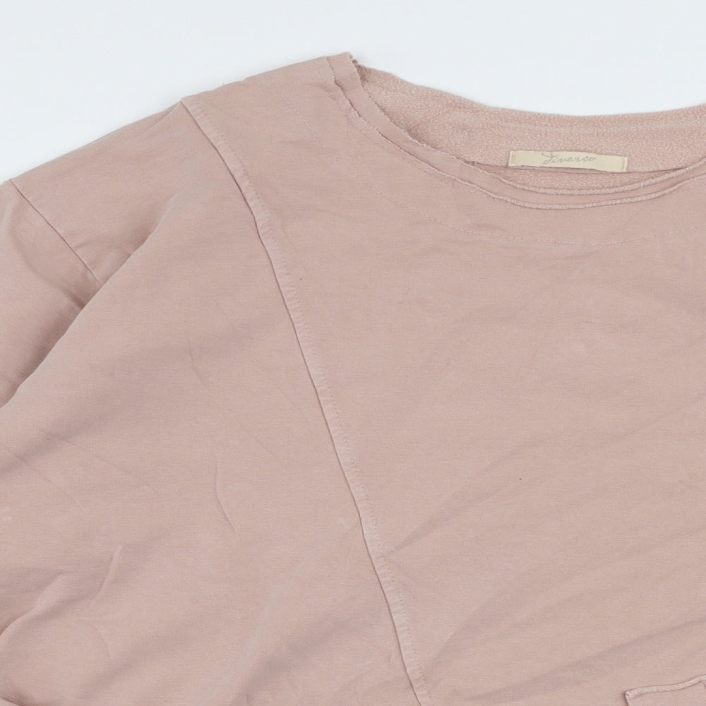 Jiverso Womens Pink  Cotton Pullover Sweatshirt Size XL  Pullover